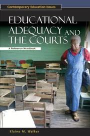 Cover of: Educational Adequacy and the Courts by Elaine Walker