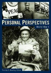 Cover of: Personal Perspectives: World War I