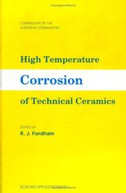 Cover of: High temperature corrosion of technical ceramics