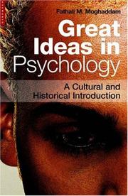 Cover of: Great Ideas in Psychology: A Cultural and Historical Introduction