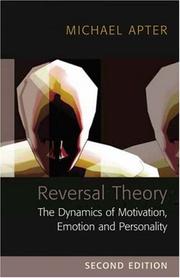 Reversal theory by Michael J. Apter