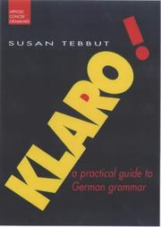 Cover of: Klaro! (Concise Grammar) by Susan Tebbutt