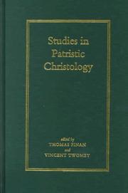 Cover of: Studies in patristic christology