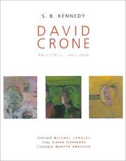 Cover of: David Crone, Paintings 1964-1991: Paintings, 1963-1999