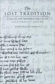 Cover of: The lost tradition: essays on Middle English alliterative poetry