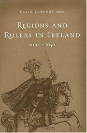 Cover of: Regions and Rulers in Ireland, 1100-1650: Essays For Kennerh Nicholls (Cork Studies in Irish History)
