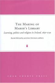 Cover of: The making of Marsh's Library by Muriel McCarthy and Ann Simmons, editors.