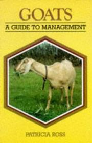 Cover of: Goats: A Guide to Management