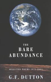 Cover of: The bare abundance: selected poems, 1975-2001