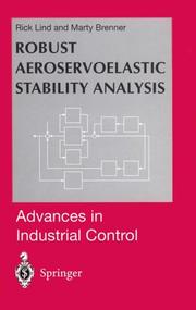 Cover of: Robust Aeroservoelastic Stability Analysis | Rick Lind
