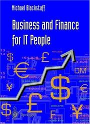 Cover of: Business and Finance for It People (Applied Computing)