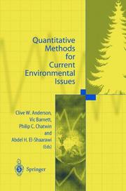 Cover of: Quantitative Methods for Current Environmental Issues