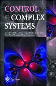 Cover of: Control of Complex Systems