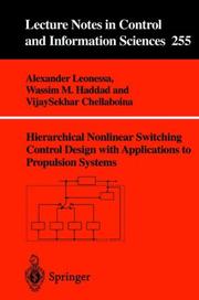 Cover of: Hierarchical Nonlinear Switching Control Design with Applications to Propulsion Systems