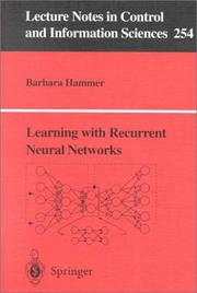 Cover of: Learning with Recurrent Neural Networks