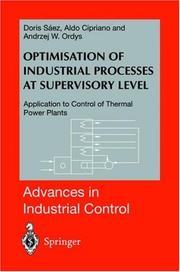 Optimisation of industrial processes at supervisory level by Doris Sáez, Doris A. Saez, Aldo Cipriano, Andrzej W. Ordys