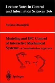 Cover of: Modeling and IPC control of interactive mechanical systems: a coordinate-free approach