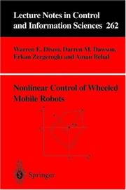Cover of: Nonlinear Control of Wheeled Mobile Robots (Lecture Notes in Control and Information Sciences)