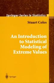 Cover of: An Introduction to Statistical Modeling of Extreme Values by Stuart Coles