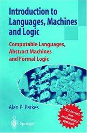 Cover of: Introduction to Languages, Machines, and Logic by Alan P. Parkes