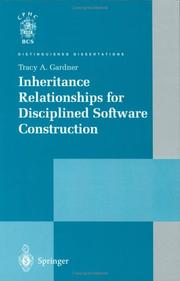 Cover of: Inheritance Relationships for Disciplined Software Construction