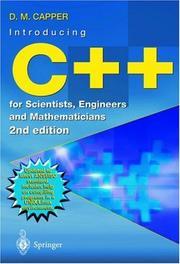 Cover of: Introducing C++ for Scientists, Engineers and Mathematicians