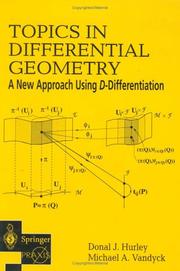 Topics in differential geometry by Donal J. Hurley, Donal J. Hurley, Michael A. Vandyck