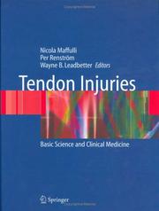 Cover of: Tendon Injuries | 