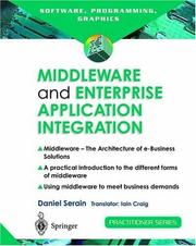 Cover of: Middleware and Enterprise Application Integration