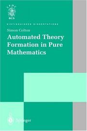 Cover of: Automated Theory Formation in Pure Mathematics
