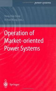 Cover of: Operation of Market-oriented Power Systems by 