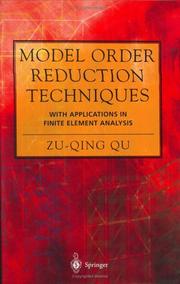 Cover of: Model Order Reduction Techniques by Zu-Qing Qu