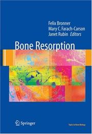 Cover of: Bone resorption
