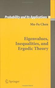 Cover of: Eigenvalues, Inequalities, and Ergodic Theory (Probability and its Applications) | Mu-Fa Chen