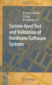 Cover of: System-level Test and Validation of Hardware/Software Systems (Springer Series in Advanced Microelectronics) by 