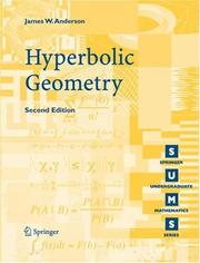 Cover of: Hyperbolic Geometry by James W Anderson