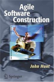 Cover of: Agile Software Construction by John Hunt