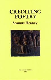 Cover of: Crediting Poetry by Seamus Heaney