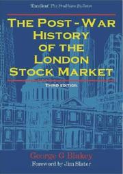 Cover of: The post-war history of the London stock market by Blakey, George G.