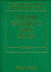 The economic development of Germany since 1870 by Wolfram Fischer