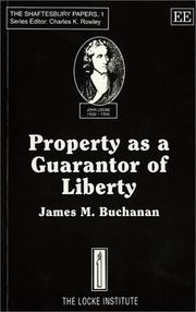 Cover of: Property as a guarantor of liberty