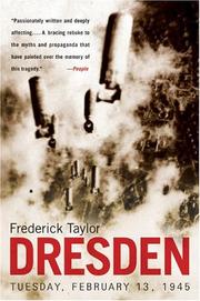 Cover of: Dresden by Frederick Taylor