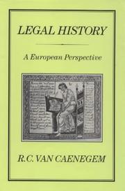 Legal history by R. C. van Caenegem