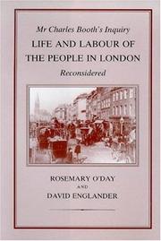 Cover of: Mr Charles Booth's inquiry: Life and labour of the people in London reconsidered