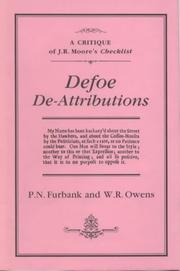 Cover of: Defoe De-Attributions by Philip Nicholas Furbank, W.R. Owens