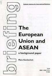 Cover of: The European Union and ASEAN by Mara Stankovitch