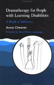 Cover of: Dramatherapy for people with learning disabilities by Anna Chesner