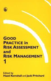 Cover of: Good practice in risk assessment and risk management