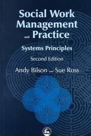 Cover of: Social work management and practice: systems principles