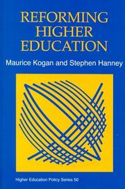 Cover of: Reforming higher education by Maurice Kogan